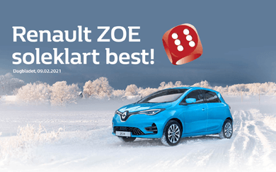 Elektriske Renault ZOE – Soleklart best på pris og rekkevidde!